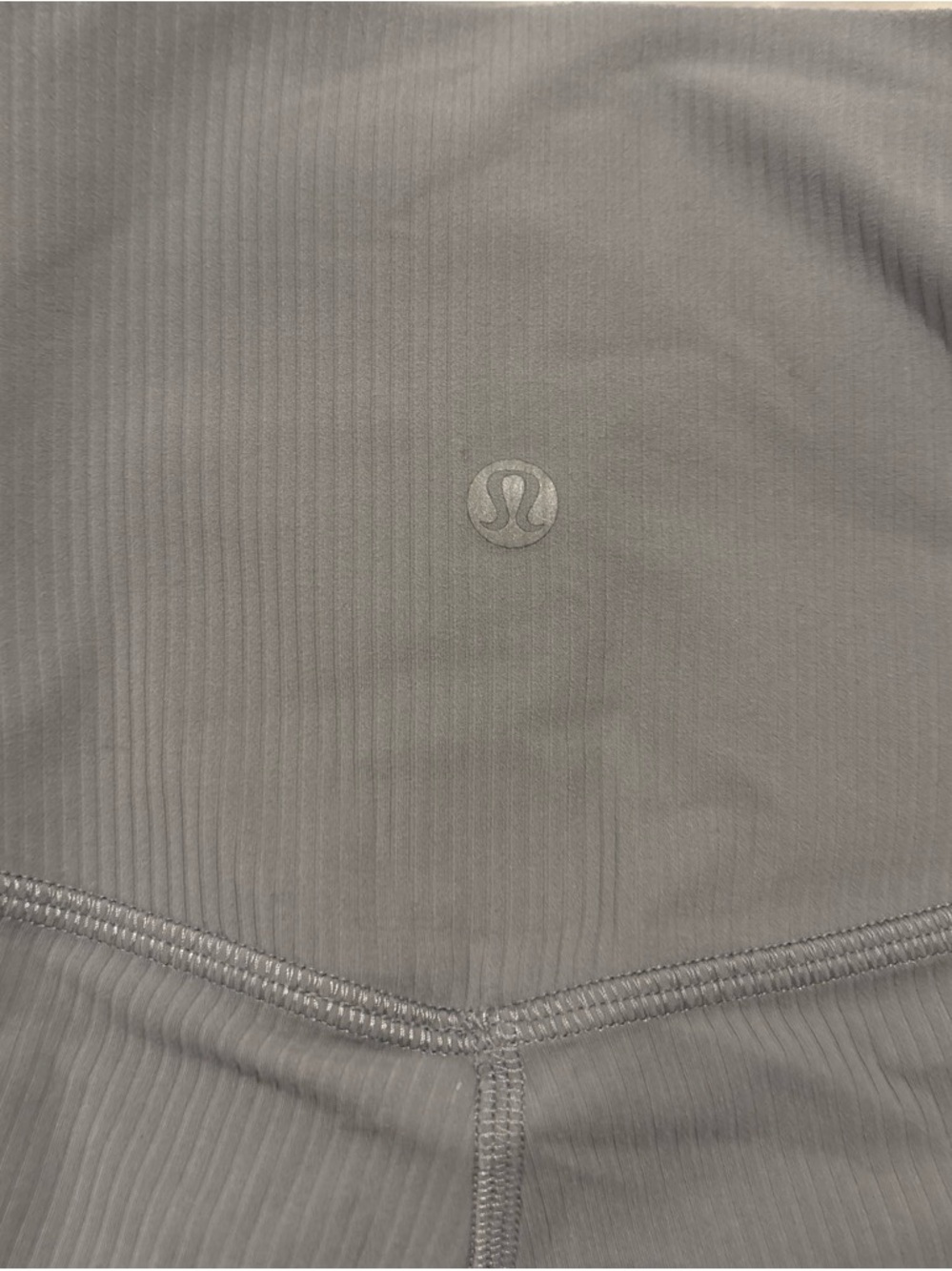 lululemon athletica Ribbed High-Rise Leggings in Light Gray